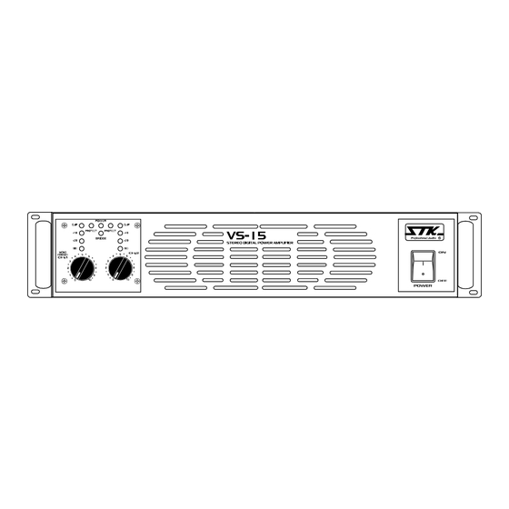 STK Professional Audio VS-15 Owner's Manual