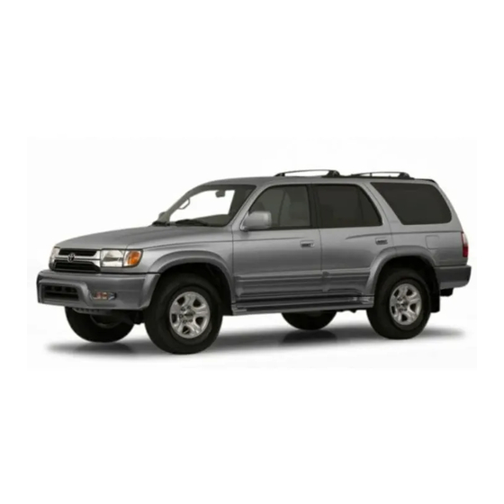 Toyota 2000 4Runner Owner's Manual