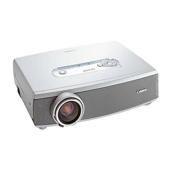 Canon LV-5210 Video Projector Manuals