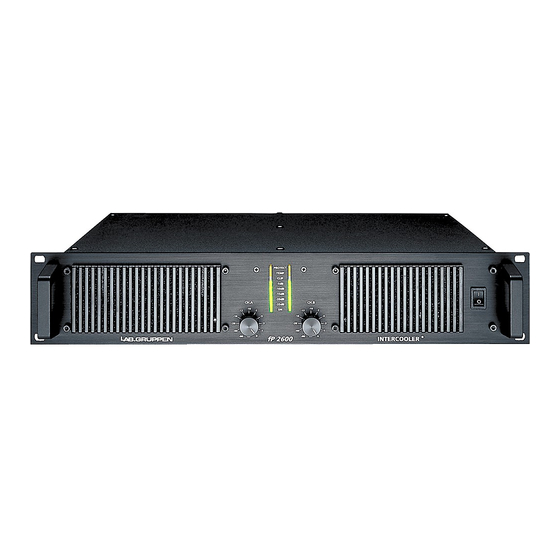 Lab.gruppen fP Series FP 2600 Specifications