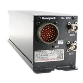 User Manuals: Honeywell BENDIX/KING KRA 405 Altimeter