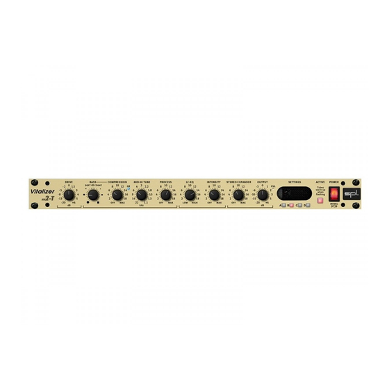 SPL Vitalizer MK2-T Manual
