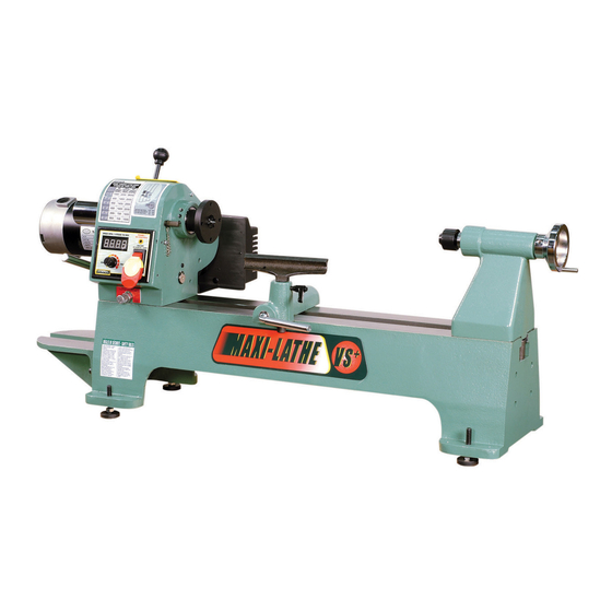 GENERAL INTERNATIONAL MAXI-LATHE VS+ 25-200 SETUP & OPERATION MANUAL ...