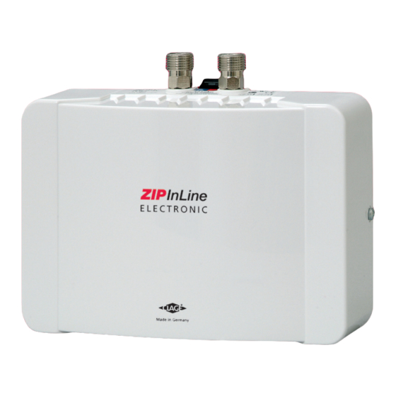 ZIP INLINE ES3 INSTALLATION, MAINTENANCE AND USER INSTRUCTIONS Pdf