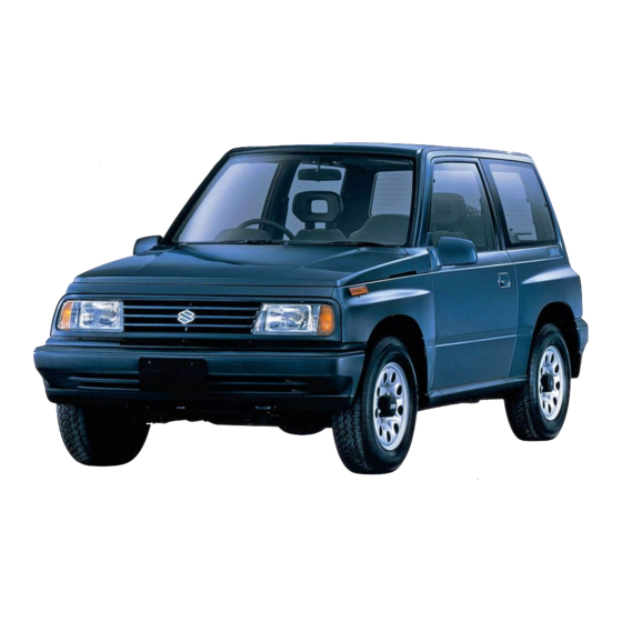 Suzuki VITARA Service Manual