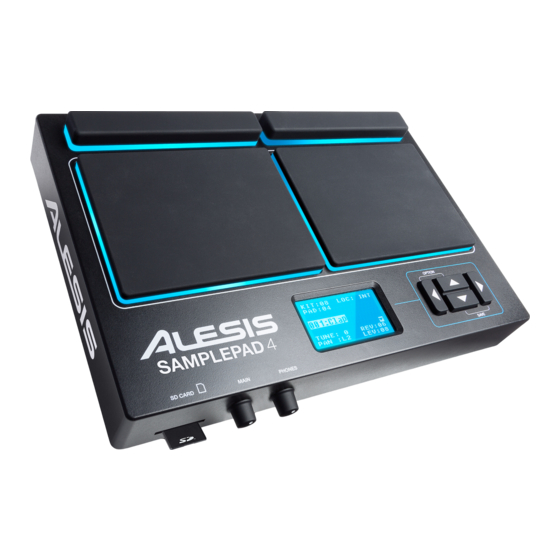 ALESIS SAMPLEPAD 4 USER MANUAL Pdf Download ManualsLib