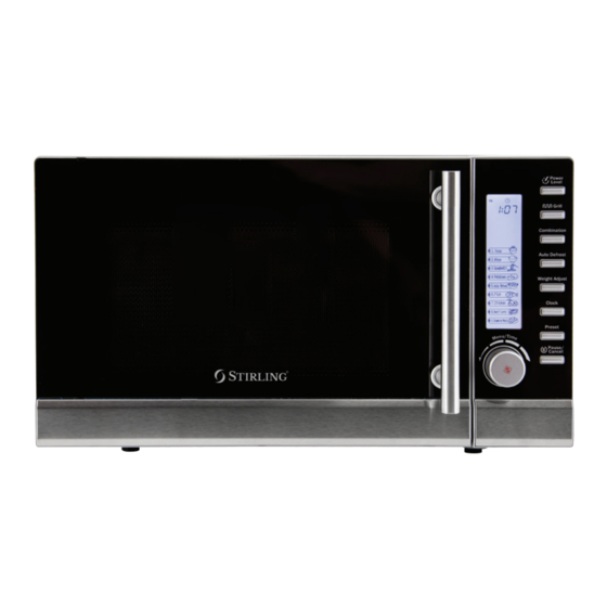 stirling 30l microwave oven with grill and convection