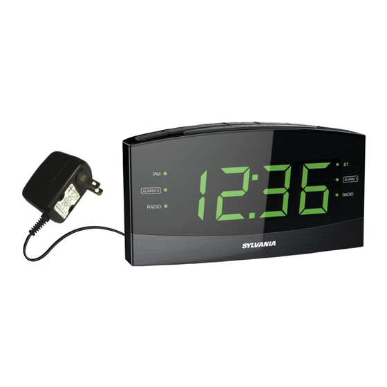 sylvania bluetooth clock radio manual