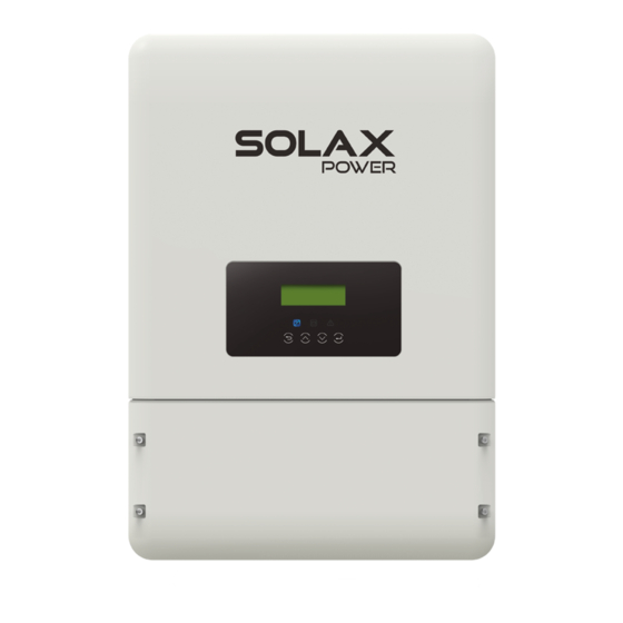 Solax X3-Hybrid User Manual