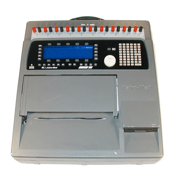 ASTRO-MED Dash 10 Quick Start Manual