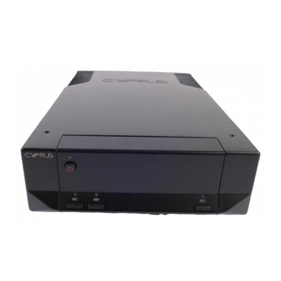 Cyrus aEQ7 User Instructions