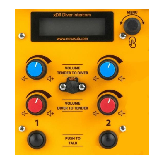 Novasub xDR-DSP Operation Manual