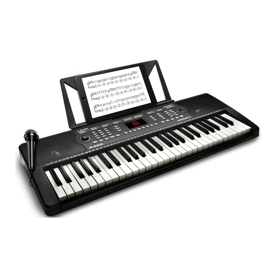 Alesis Harmony 54 - Portable Keyboard Manual