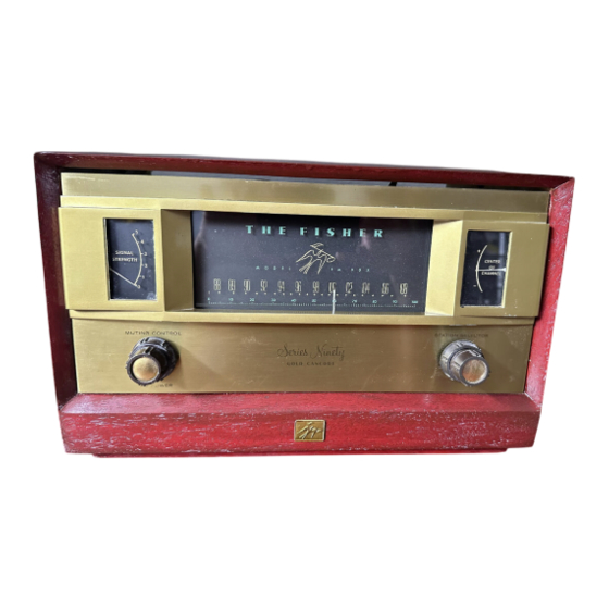 Fisher FM-90X Service Manual