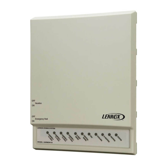 LENNOX HARMONY III INSTALLATION INSTRUCTIONS MANUAL Pdf Download ManualsLib