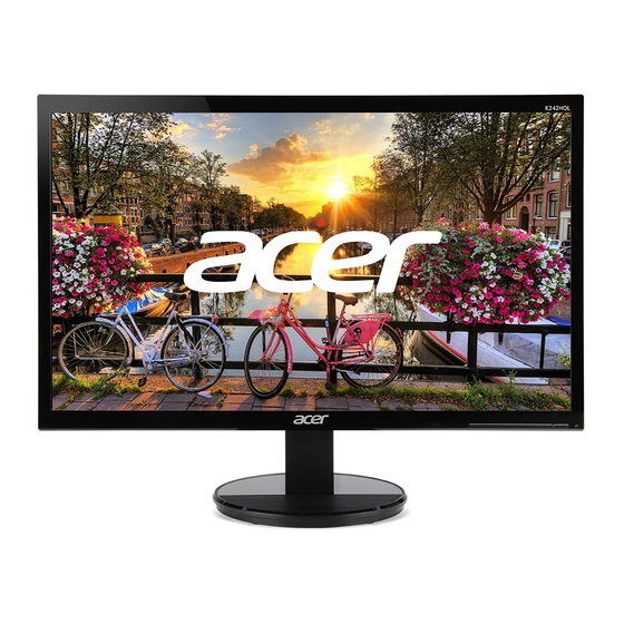 Acer K242HQL User Manual
