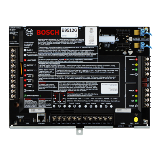 BOSCH B9512G OWNER S MANUAL Pdf Download ManualsLib