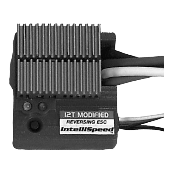 Duratrax IntelliSpeed 12T Operating Instructions