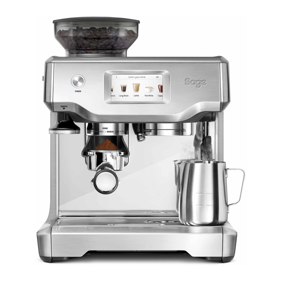 Sage Barista Touch BES880 Quick Manual