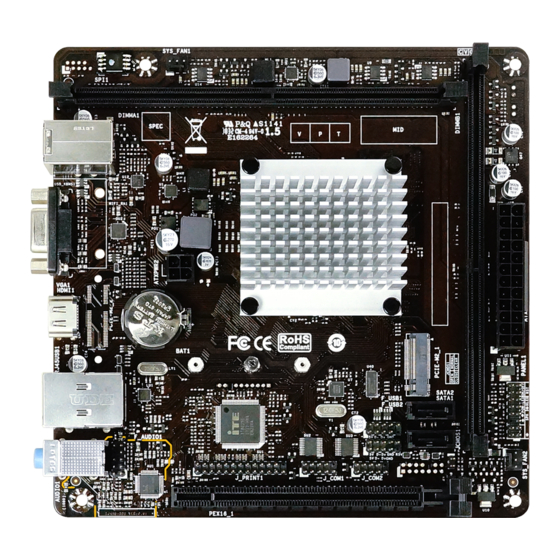 Biostar J4105NHU Manual
