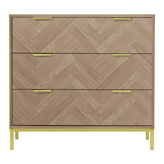 User Manuals: Anmytek H0037 Modern Drawer Chest