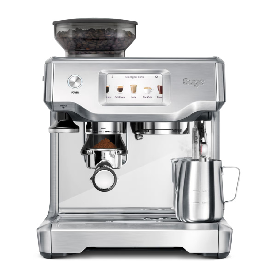 Sage Barista Touch BES880 / SES880 Manual