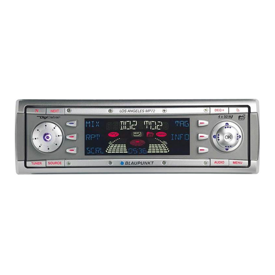 Blaupunkt Los Angeles MP72 Operating And Installation Instruction