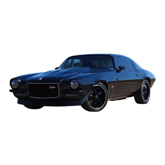 Chevrolet 1973 Camaro Owner's Manual