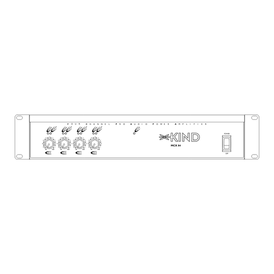 Kind MCX 84 User Manual