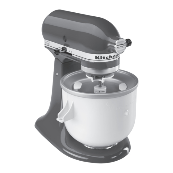 Kitchenaid ice cream maker user manual sale