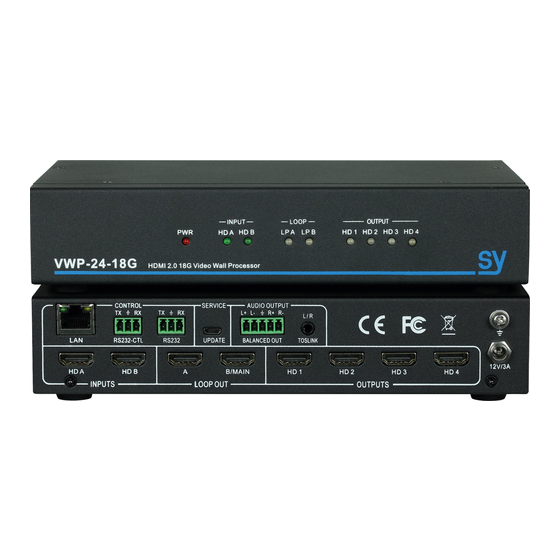SY VWP24-18G User Manual