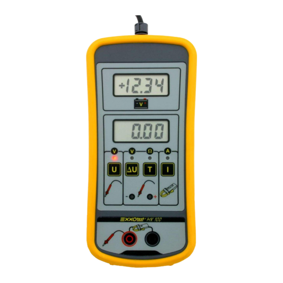 EXXOTEST MX100 Manuals