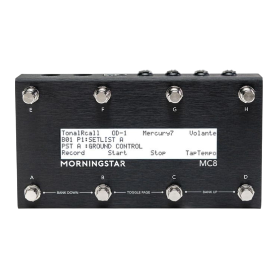 Morningstar MC8 User Manual