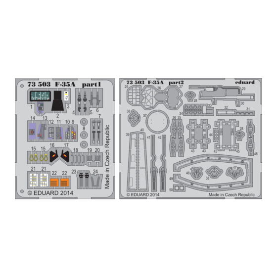 Eduard F-35A S.A. Instruction Sheet