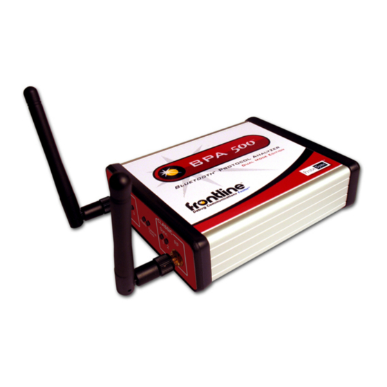 Teledyne Lecroy Frontline BPA 500 Quick Start Manual