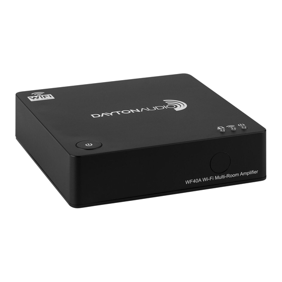 DaytonAudio WF40A Quick Start Manual