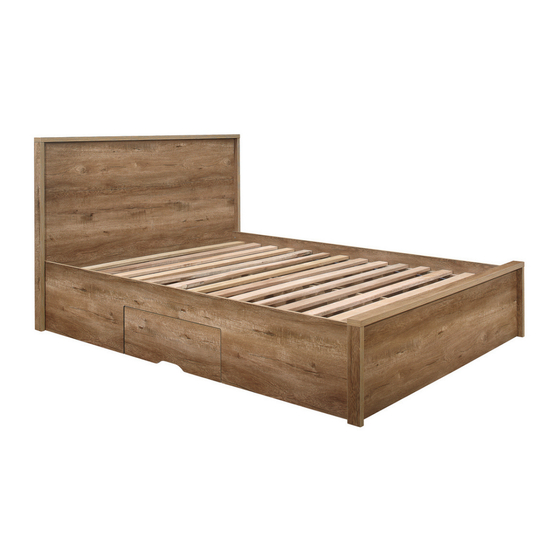 Birlea 135CM STOCKWELL BED RUSTIC OAK EFFECT Assembly Instructions Manual