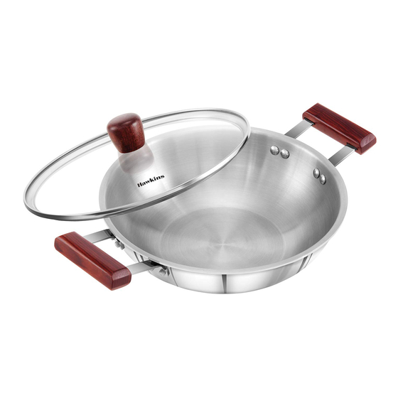 Hawkins Futura Nonstick Flat Bottom Deep-Fry Pan 2.5 Litre Manual