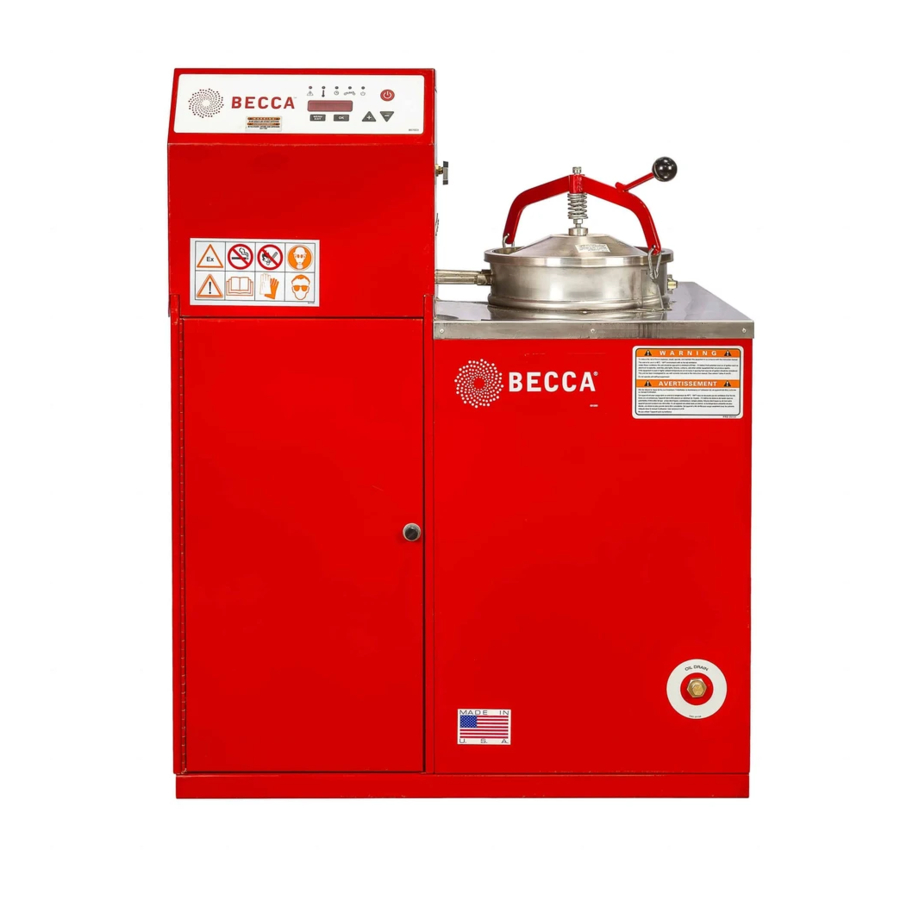 Becca SOLVENT SAVER Instruction Manual
