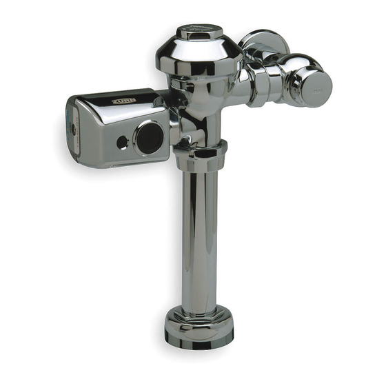 ZURN AquaSense AV ZER Series Installation, Operation, Maintenance And Parts Manual