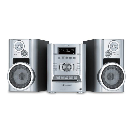 Sony CMT-HP7 Operating Instructions Manual
