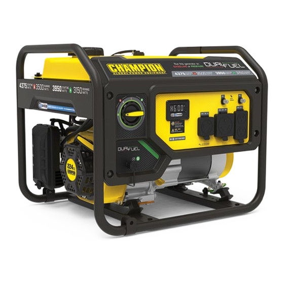 Champion Global Power Equipment 201296 Quick Start Manual