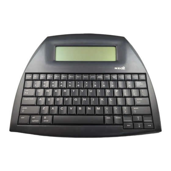 Renaissance Learning NEO 2 Quick Manual