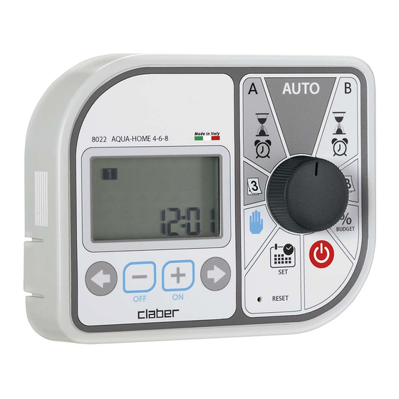 claber Aqua-Home 4-6-8 User Manual