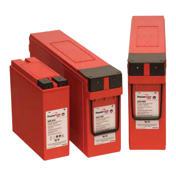 EnerSys PowerSafe SBS B14 Operation Manual
