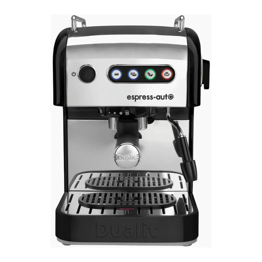 Dualit Espress-Auto - Coffee and Tea Machine Manual
