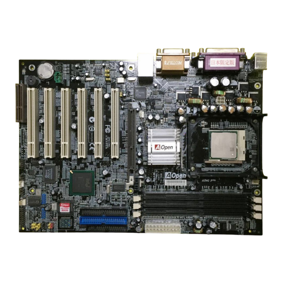 AOpen AX4G Pro Manual