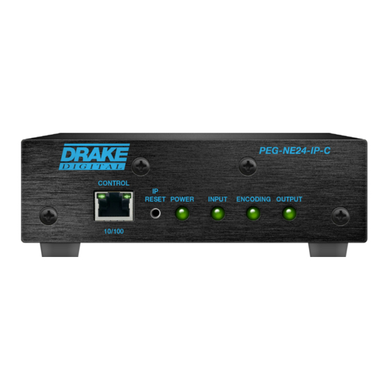 DRAKE PEG-NE24-IP-C Quick Manual