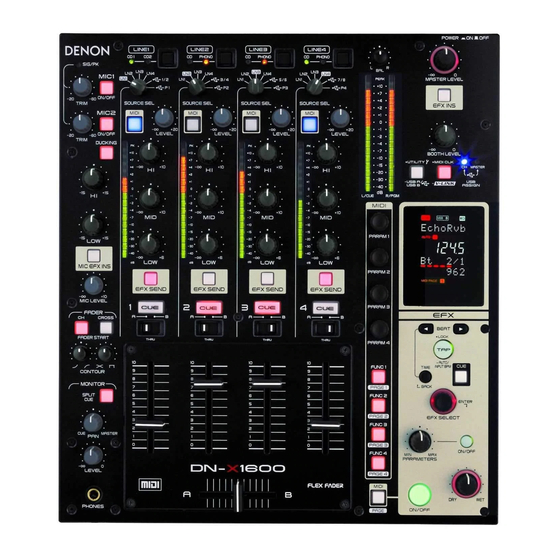 DENON DN-X1600 MUSIC MIXER SERVICE MANUAL | ManualsLib