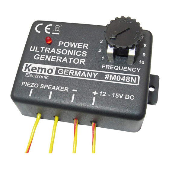 Kemo M048N Manual